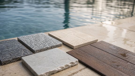Quels matériaux privilégier pour un sol antidérapant près de la piscine