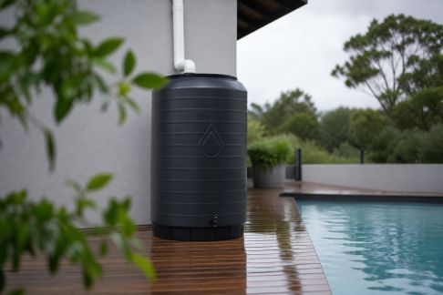 Récupération d’eau de pluie : installation autour d’une piscine